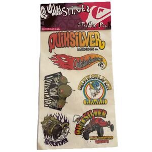 Vintage 90s Quicksilver Sticker Pack Sealed 16 Stickers Style 254004